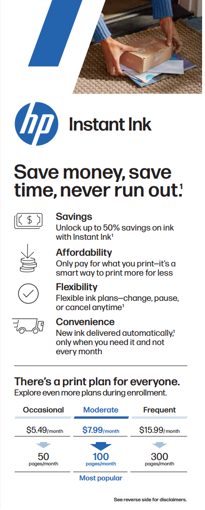 Staples Instant Ink Takeaway